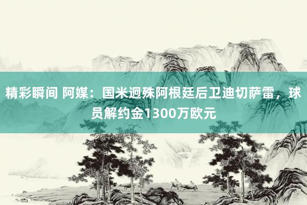 精彩瞬间 阿媒：国米迥殊阿根廷后卫迪切萨雷，球员解约金1300万欧元